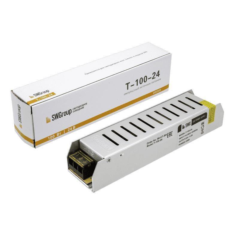 Светодиодные лент Блок питания SWG IP20 4,2A серый металл