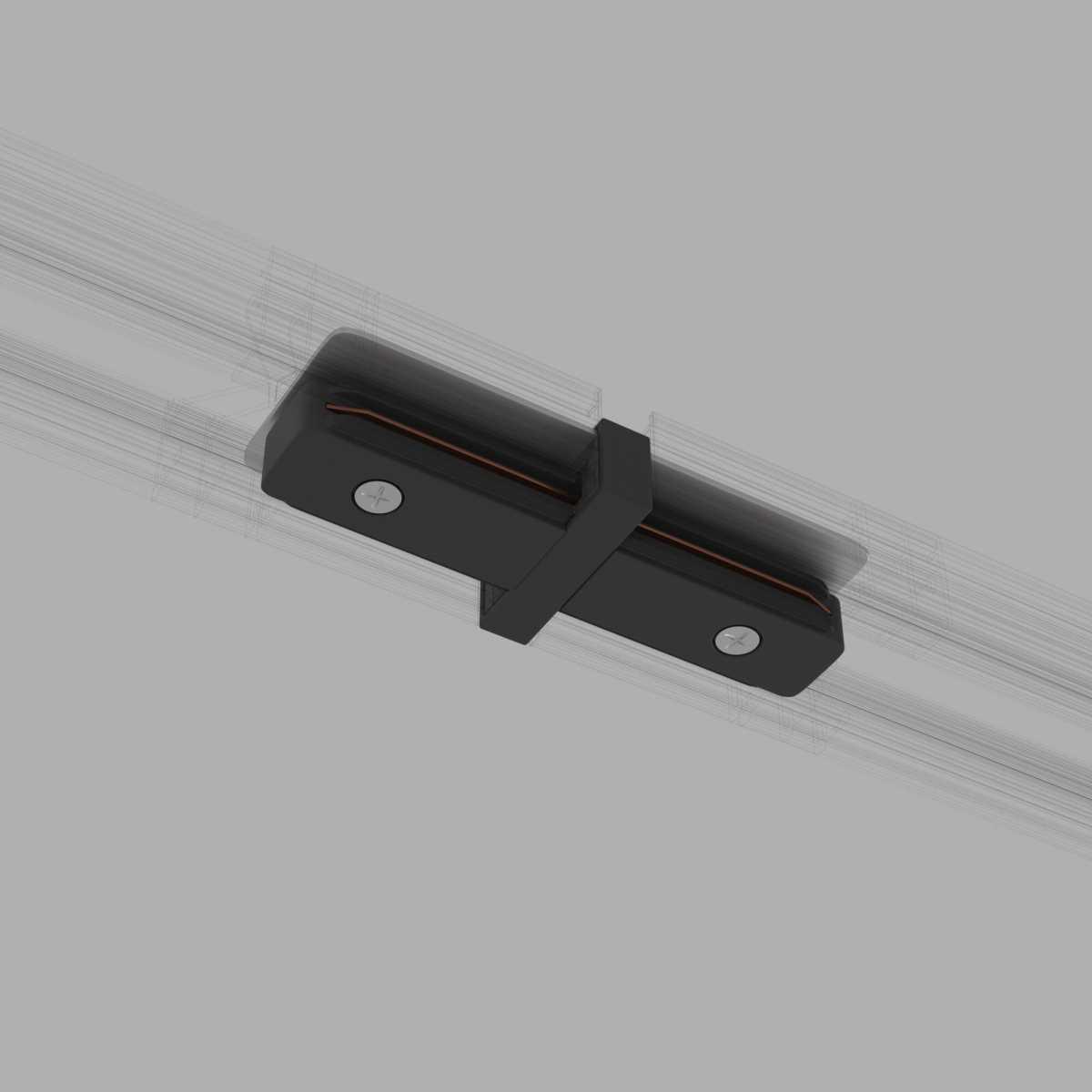 Трековые систем Коннектор прямой Elektrostandard TRC-1-1-I-BK a039599 черный пластик