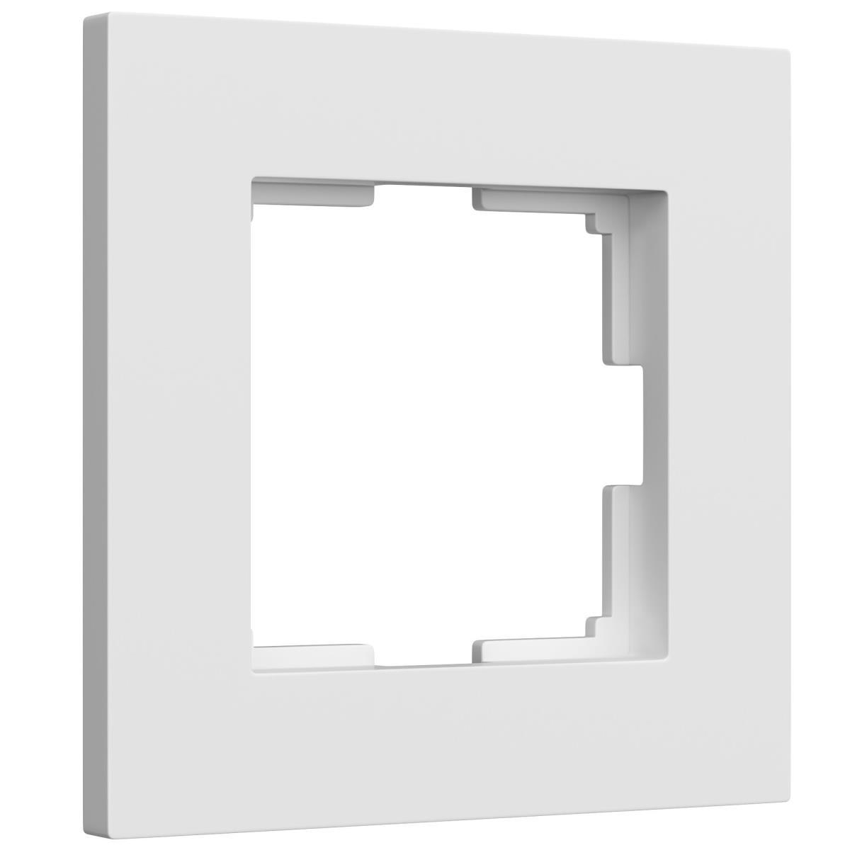 Электротовар Рамка Werkel Slab на 1 пост белый матовый W0012961 4690389193330 белый пластик