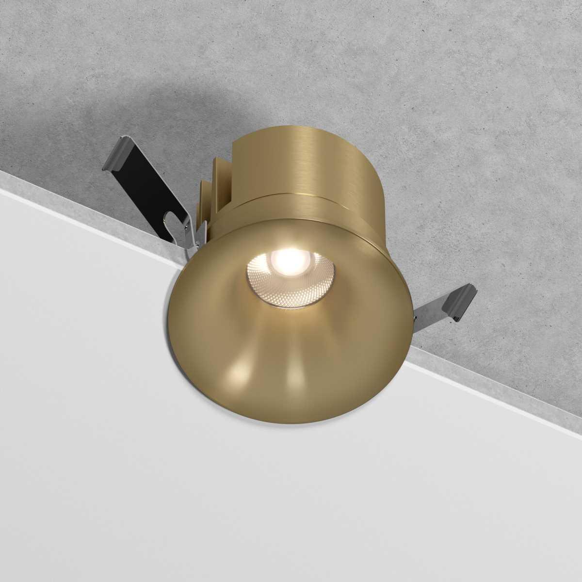 Офисное освещение Встраиваемый светодиодный светильник Elektrostandard Bliss 25070 / LED a069408 латунь металл