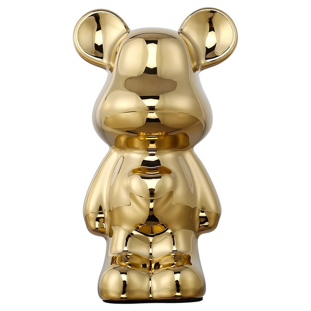 Предметы интерьера Фигурка декоративная Aployt Bear APL.401.00.03 золото керамика
