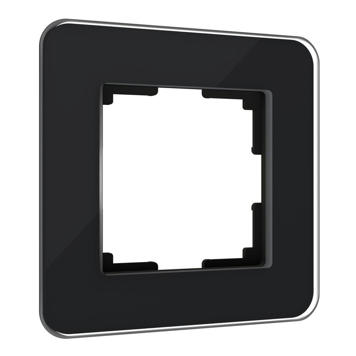 Электротовар Рамка Werkel Elite на 1 пост черный W0012448 4690389196201 черный стекло