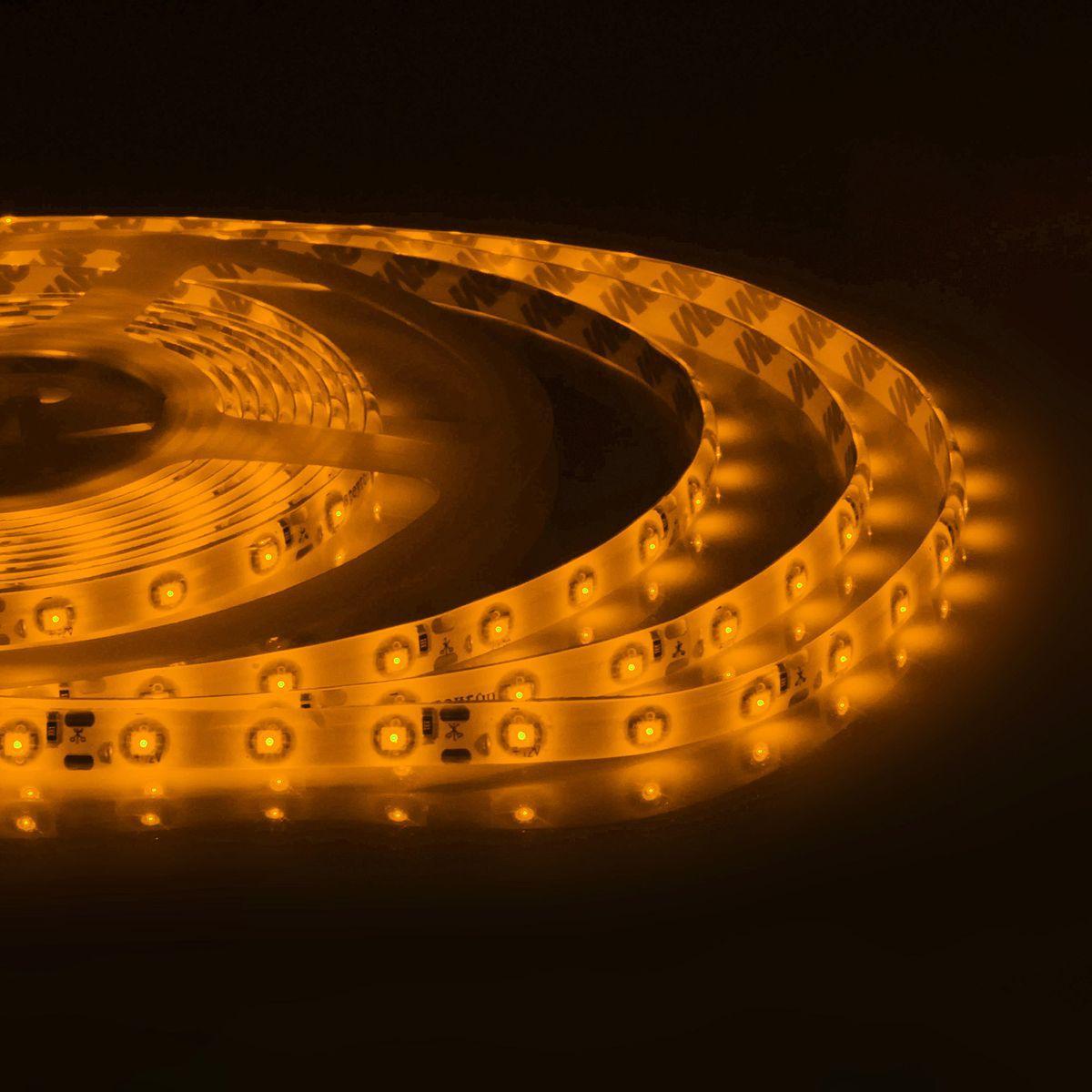 Светодиодные лент Светодиодная влагозащищенная лента Apeyron m 60LED m 3528SMD желтый 5M 05BL белый пластик