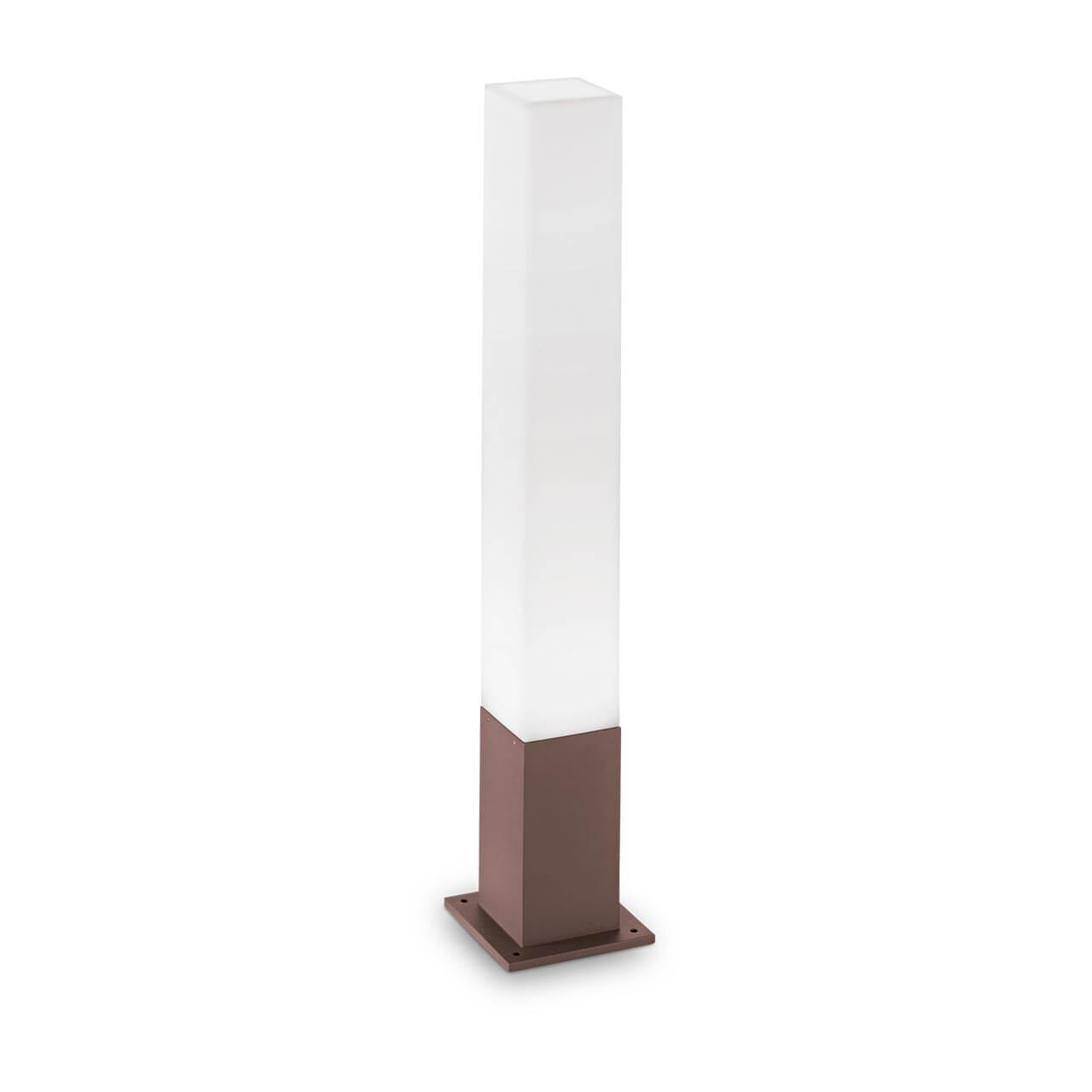 Уличное освещение Уличный светильник Ideal Lux Edo Outdoor PT1 Square Coffee 213088 белый пластик