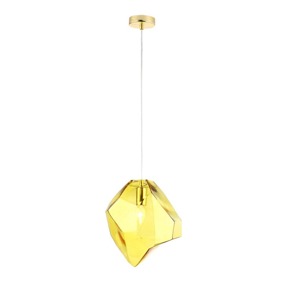 Подвесные светильник Светильник NUESTRO SP1 GOLD AMBER желтый стекло