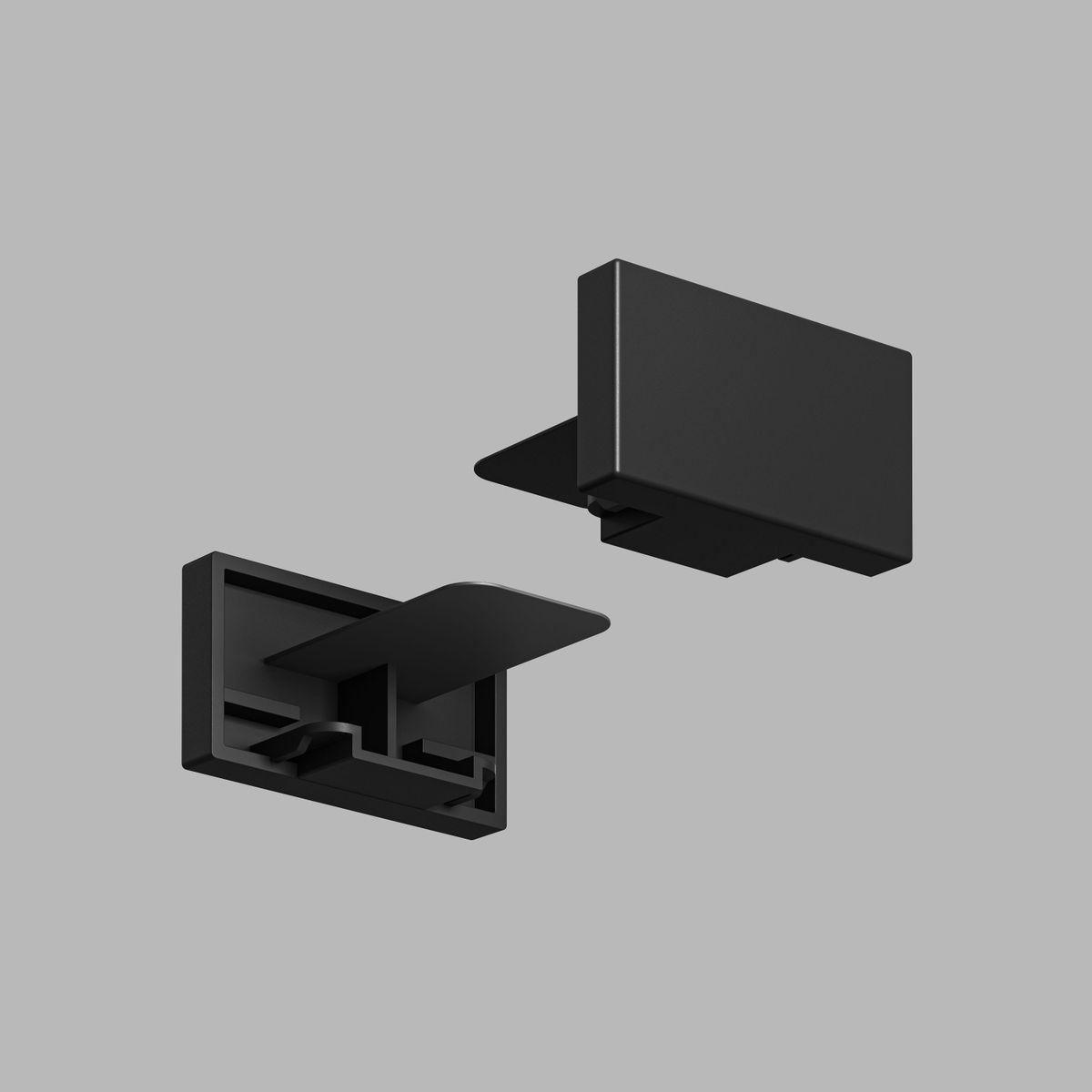 Трековые систем Заглушка Denkirs Solid Base TR1107-BK черный пластик