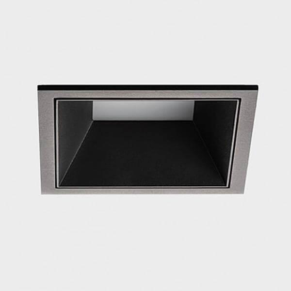 Офисное освещение Встраиваемый светодиодный светильник Italline M01-4075 black черный металл
