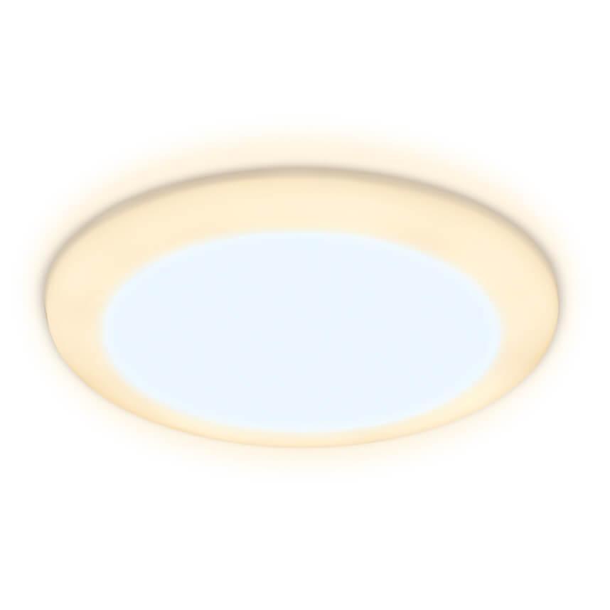 Офисное освещение Встраиваемый светодиодный светильник Ambrella light Led Downlight DCR301 белый пластик