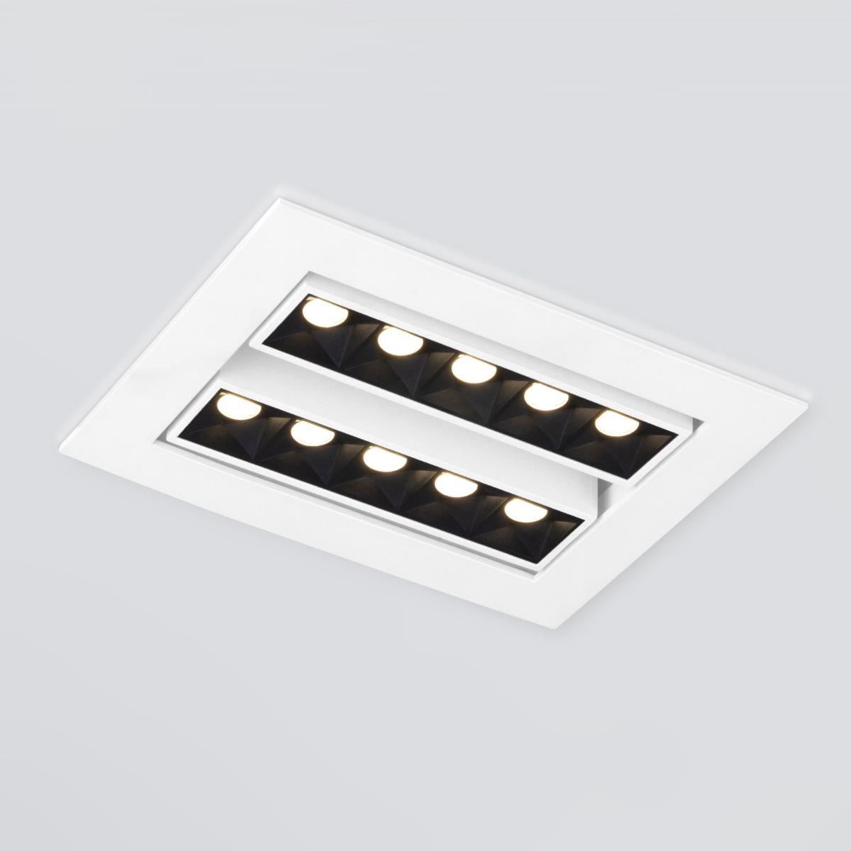 Офисное освещение Встраиваемый светодиодный светильник Elektrostandard 9923 a052482 белый металл