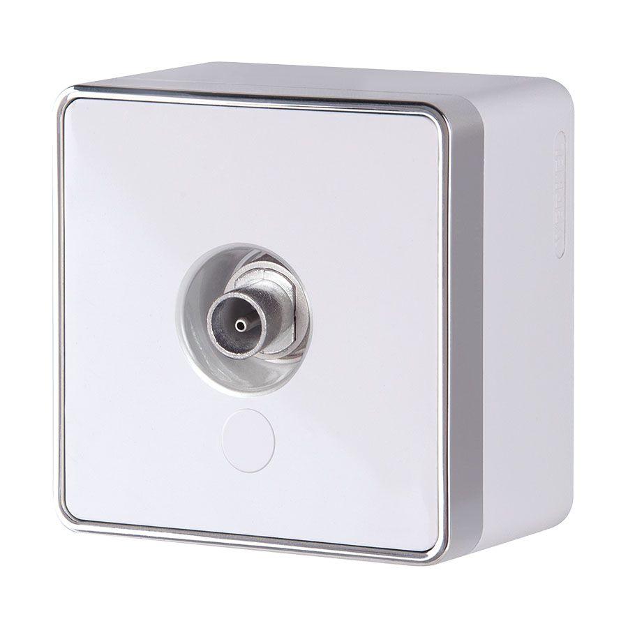 Электротовар ТВ-розетка Werkel Gallant оконечная белая W5083001 4690389164712 белый пластик
