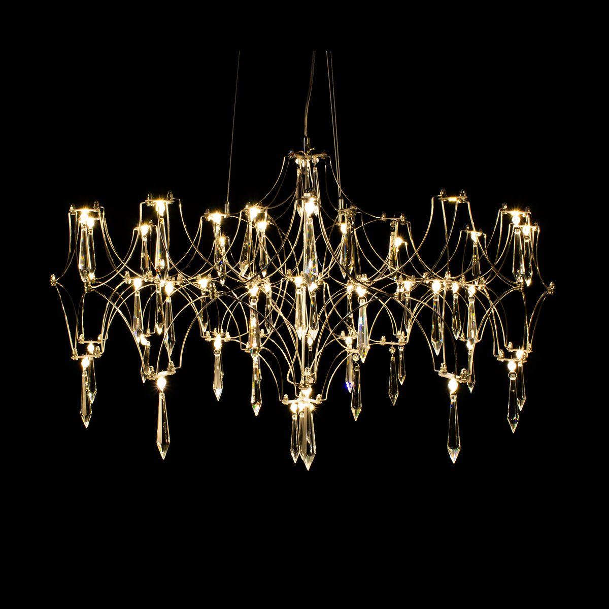 Подвесная люстра Подвесная светодиодная люстра Kink Light Галанта 07882-63,33(21) золото металл