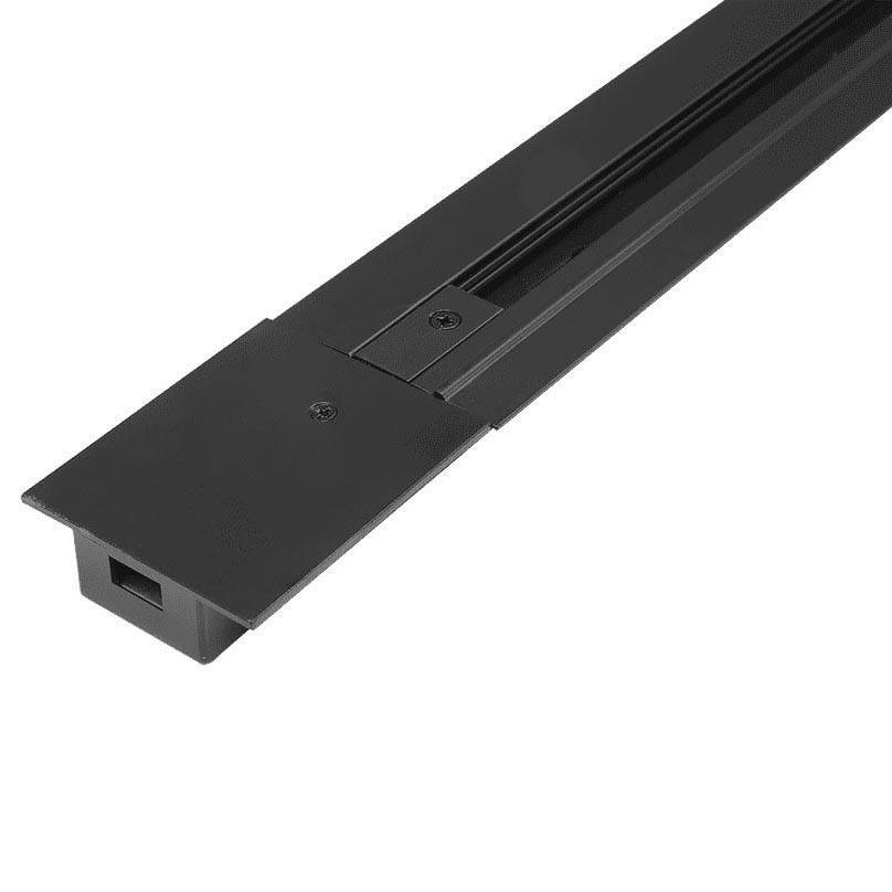 Трековые систем Шинопровод встраиваемый однофазный SWG TR-RC-BL-2 004907 черный металл