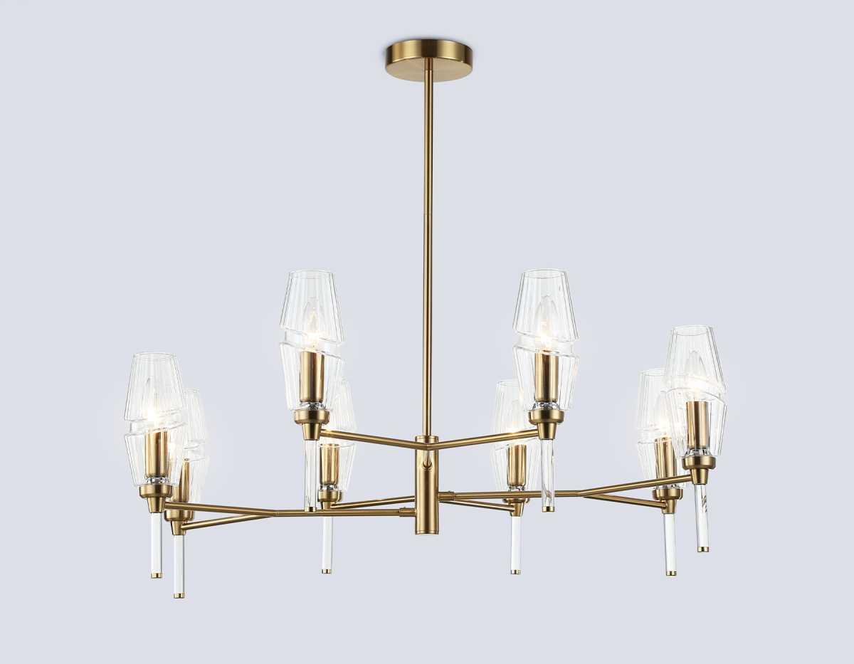 Люстры на штанге Люстра на штанге Ambrella light High light прозрачный стекло