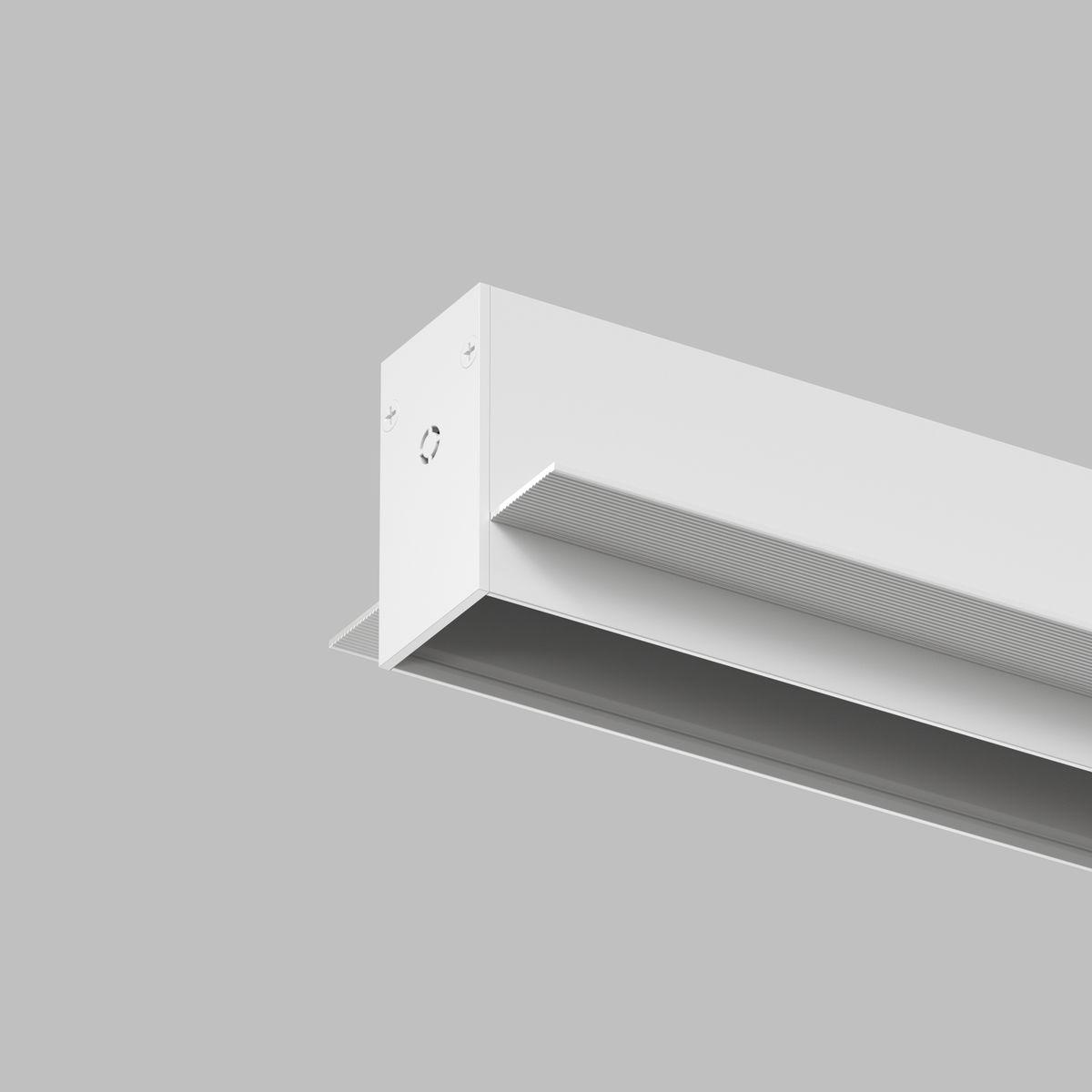 Трековые систем Шинопровод встраиваемый однофазный Denkirs Smart Hide TR2012-WH белый металл