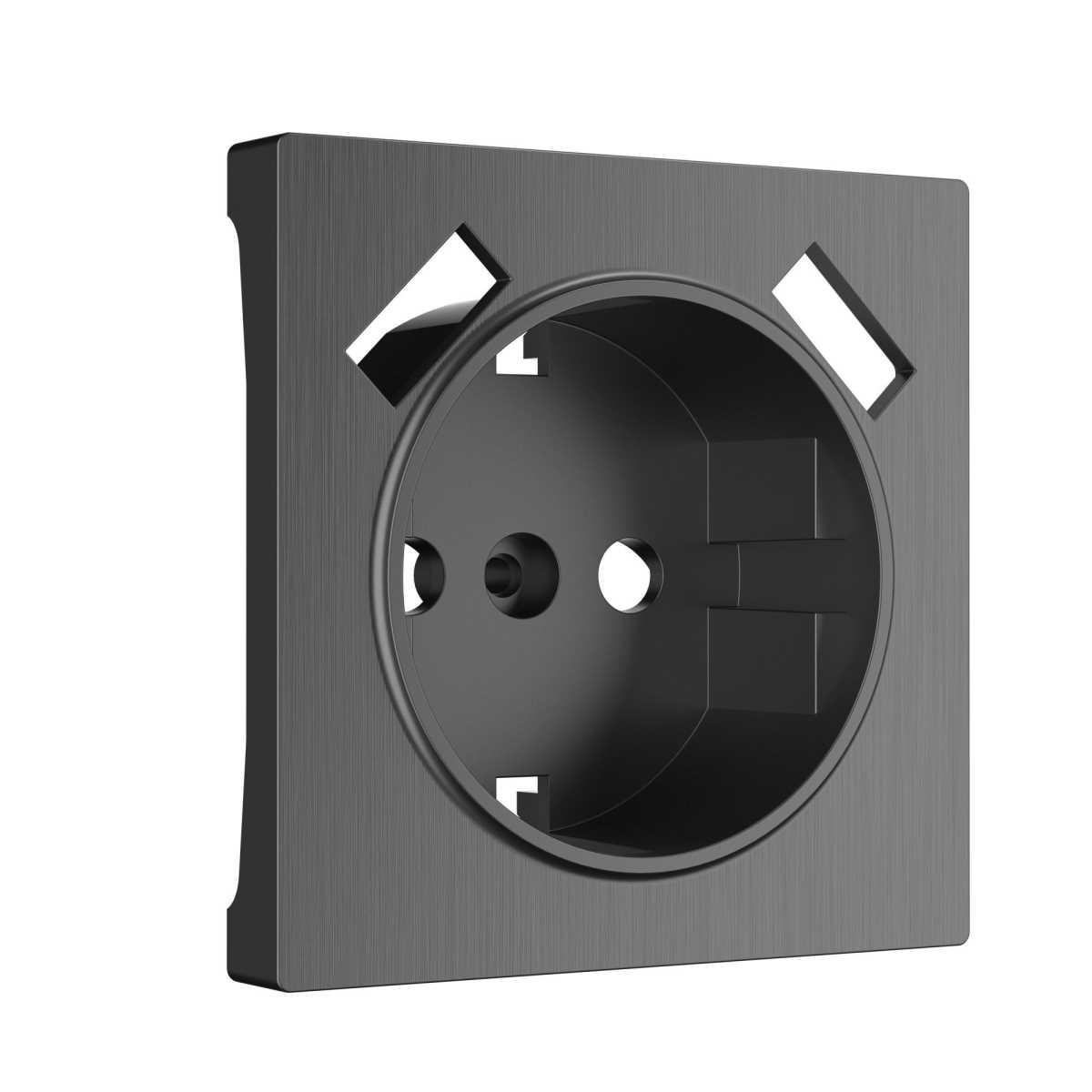 Электротовар Накладка для розетки USB Werkel графит рифленый W1179504 4690389158667 серый пластик
