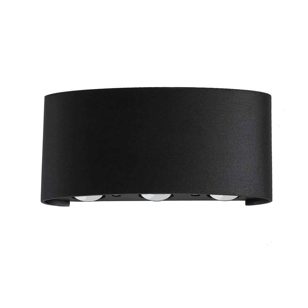 Уличное освещение Уличный настенный светодиодный светильник Crystal Lux CLT 023W3 BL черный металл