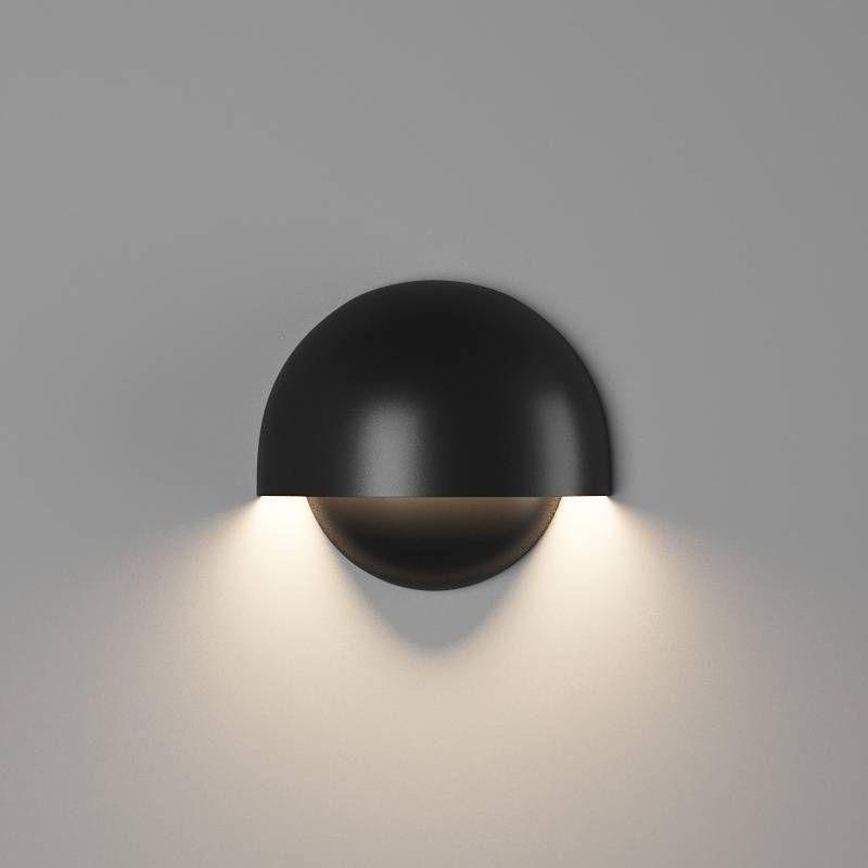 Настенные светильник Настенный светодиодный светильник DesignLed GW Mushroom черный металл