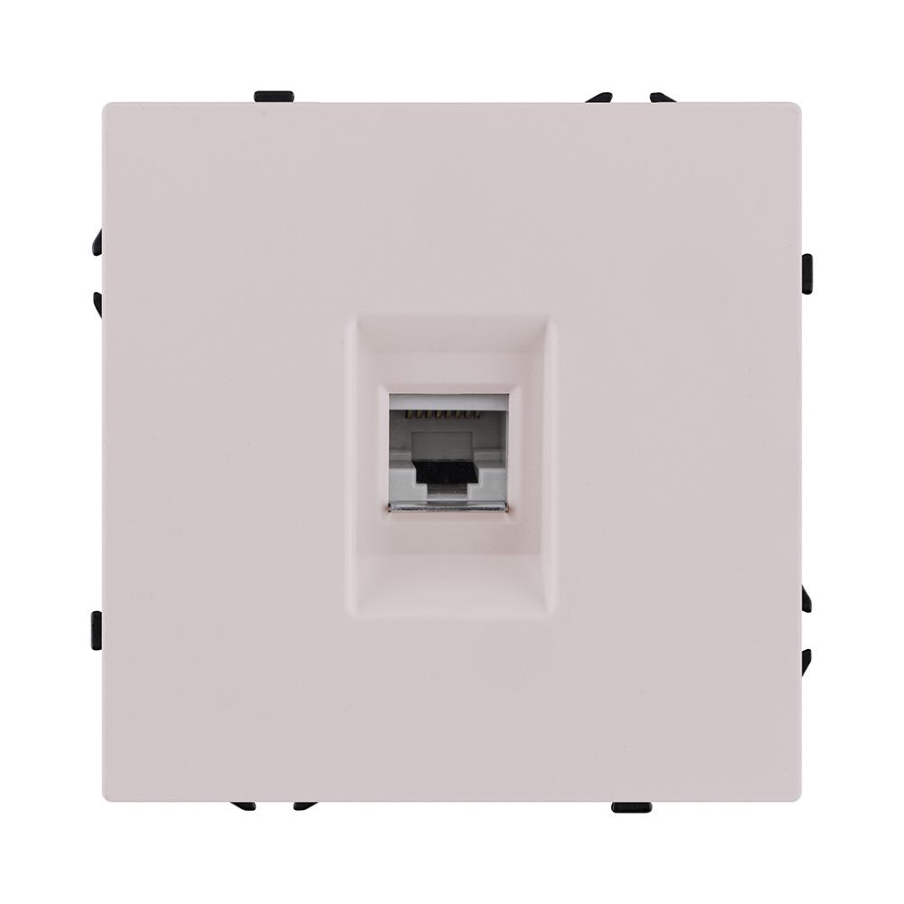 Электротовар Розетка Ethernet RJ45 Cat.6, кашемир матовый Kollinger Eclipse EC-017CM бежевый