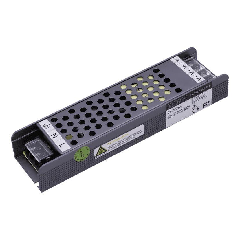 Светодиодные лент Блок питания SWG IP20 6,25A черный металл