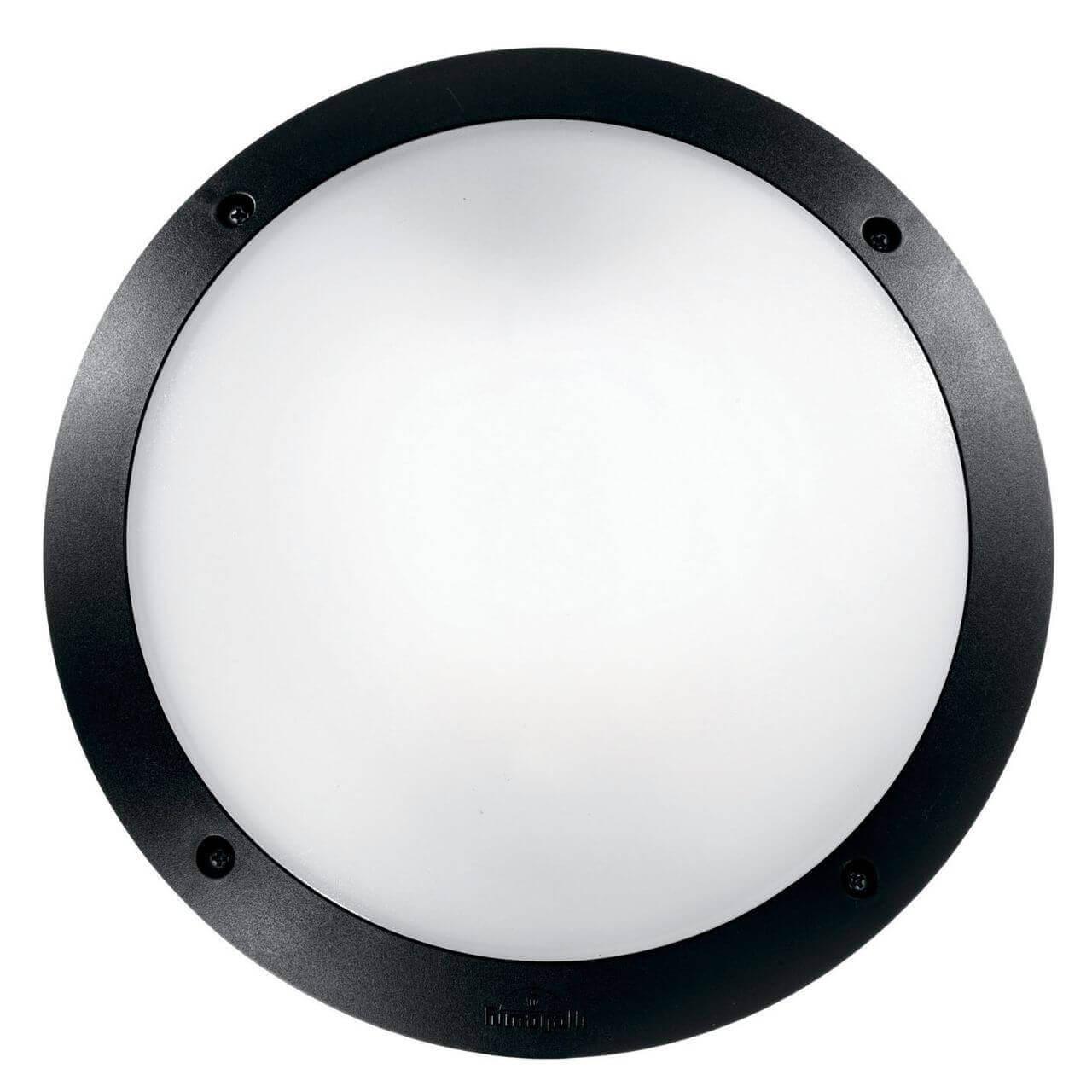 Уличное освещение Уличный настенный светильник Ideal Lux Lucia-1 AP1 Nero 096674 белый пластик