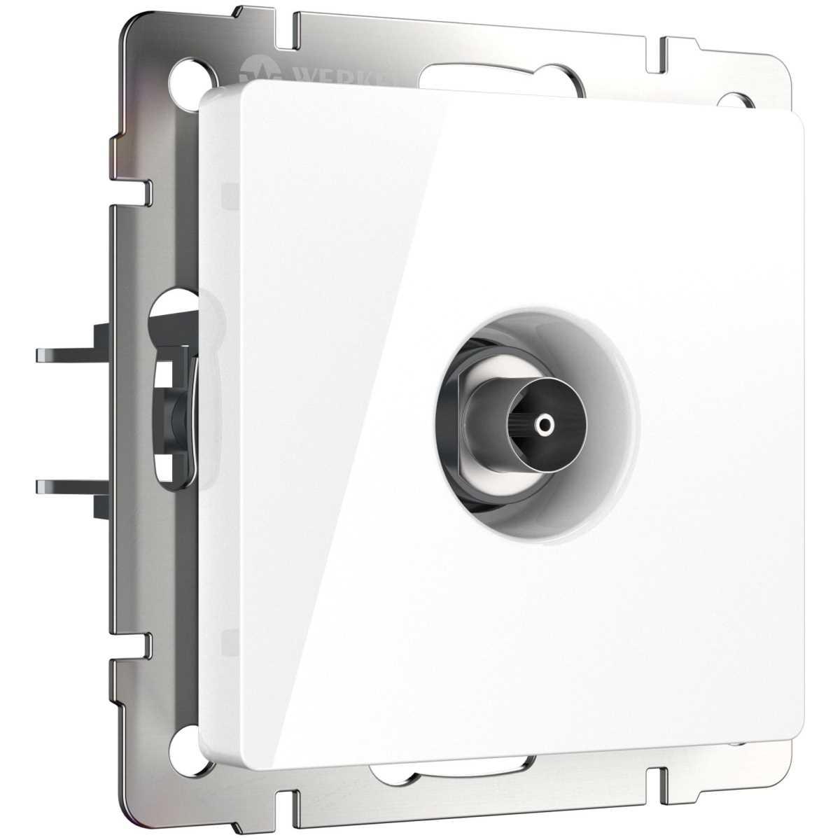 Электротовар ТВ-розетка оконечная Werkel белый W1183001 4690389155390 белый пластик