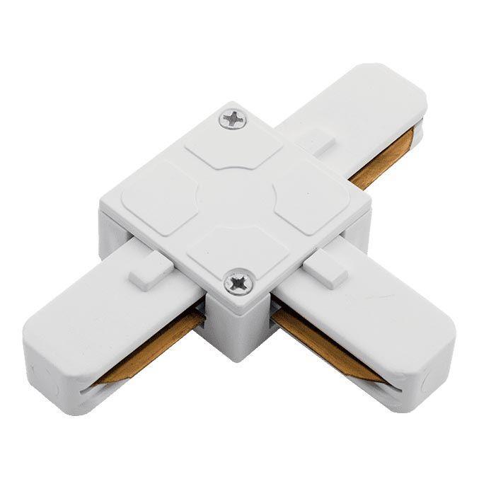 Трековые систем Коннектор T-образный SWG KXZ-WH-T 000844 белый металл