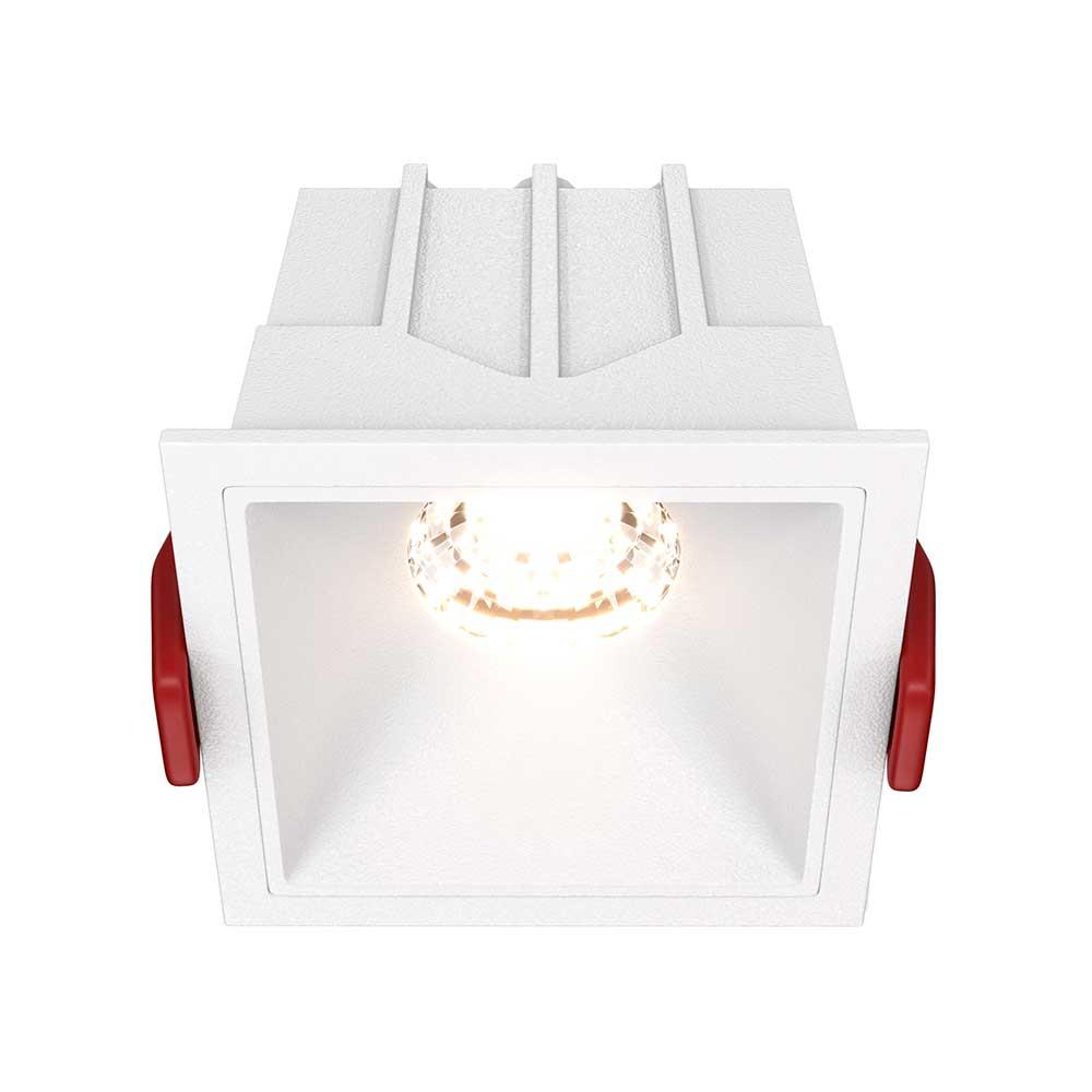 Офисное освещение Встраиваемый светильник Maytoni Alfa LED DL043-01-10W3K-SQ-W белый металл