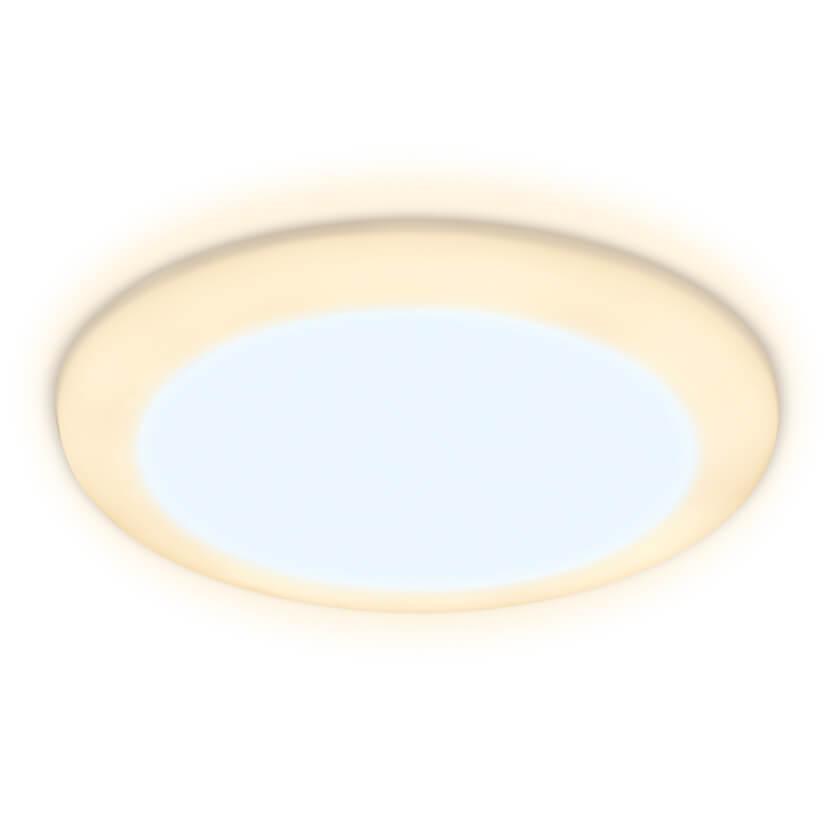 Офисное освещение Встраиваемый светодиодный светильник Ambrella light Led Downlight DCR303 белый пластик