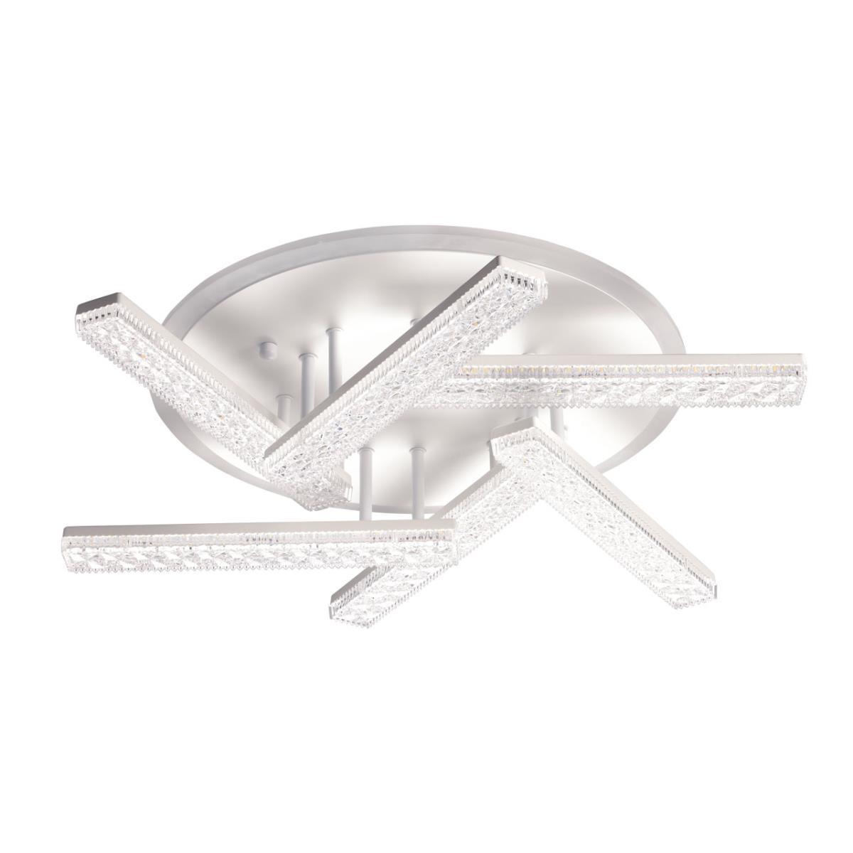 Потолочная люстра Потолочная светодиодная люстра De City белый металл