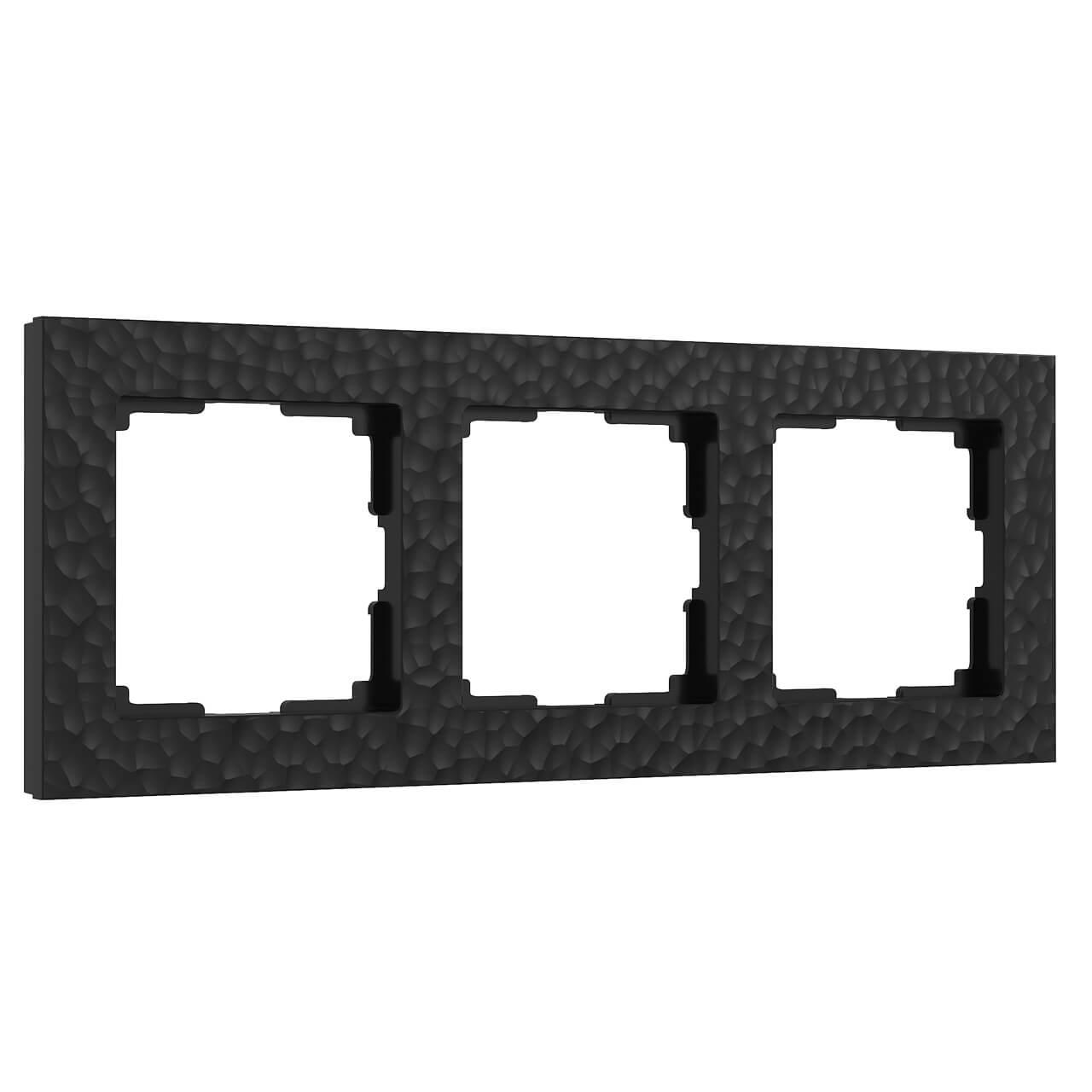 Электротовар Рамка Werkel Hammer на 3 поста черный W0032408 4690389163449 черный пластик