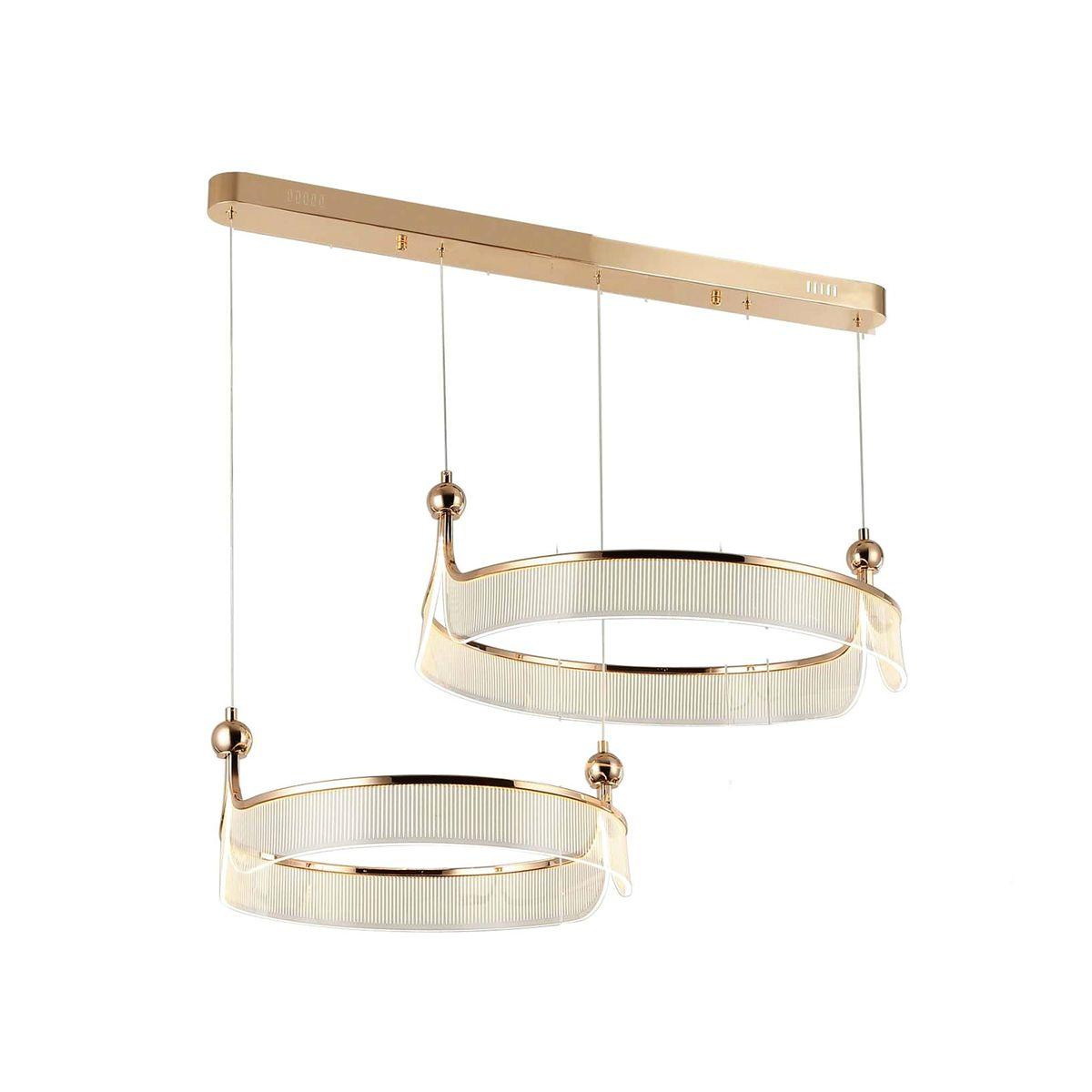Подвесная люстра Подвесная светодиодная люстра Kink Light Риваль 08045-80+60,37 золото металл
