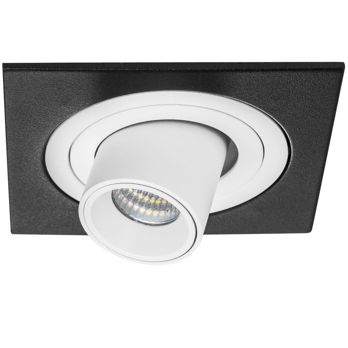 Светильник Комплект из светильника и рамки Lightstar Intero Tubo (217517+217162) белый металл