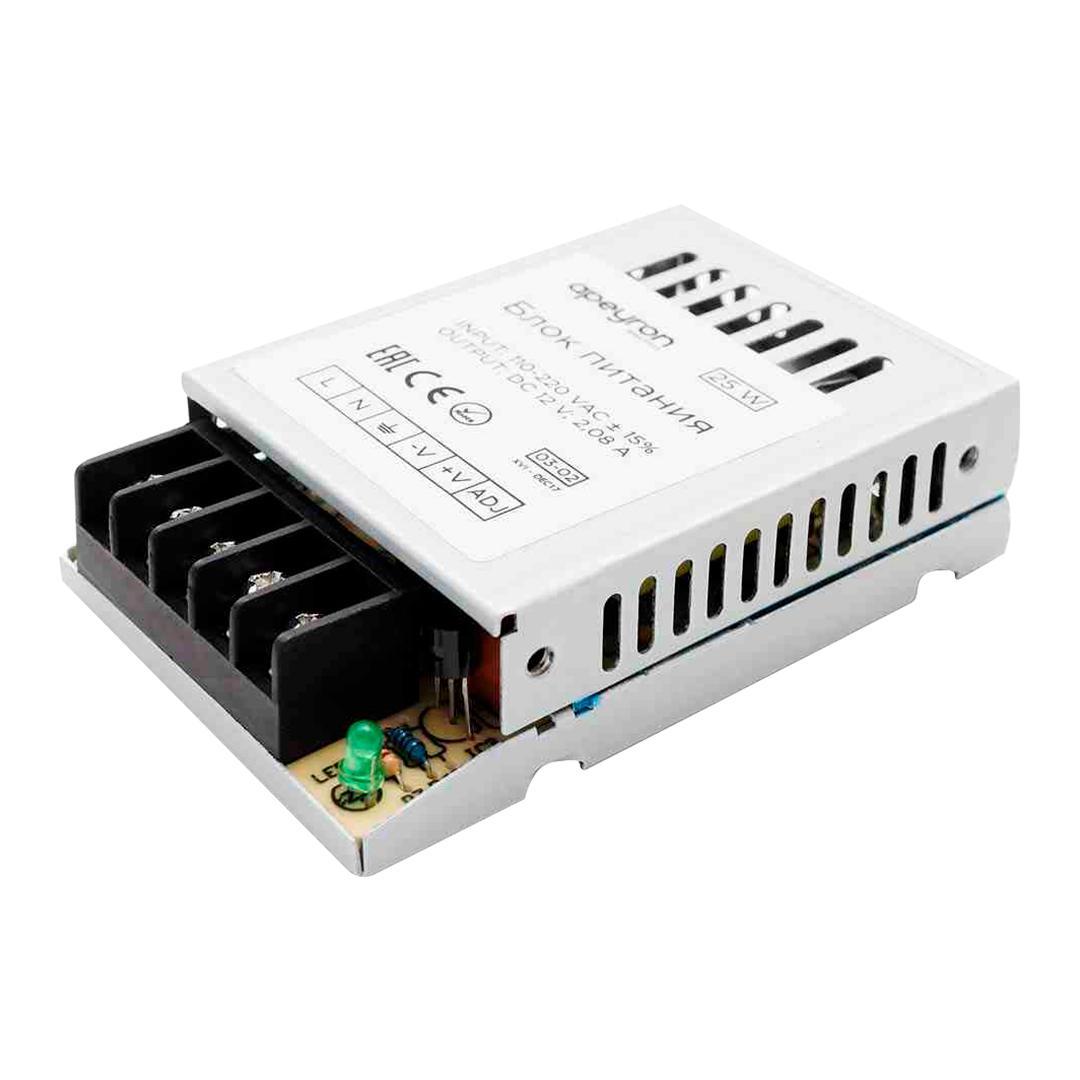 Светодиодные лент Блок питания Apeyron IP20 2A серебро металл