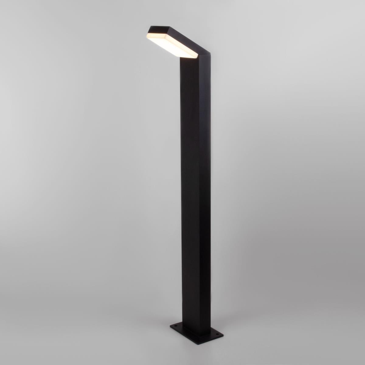 Уличное освещение Уличный светодиодный светильник Elektrostandard Sensor 1542 Techno Led черный a053948 черный металл