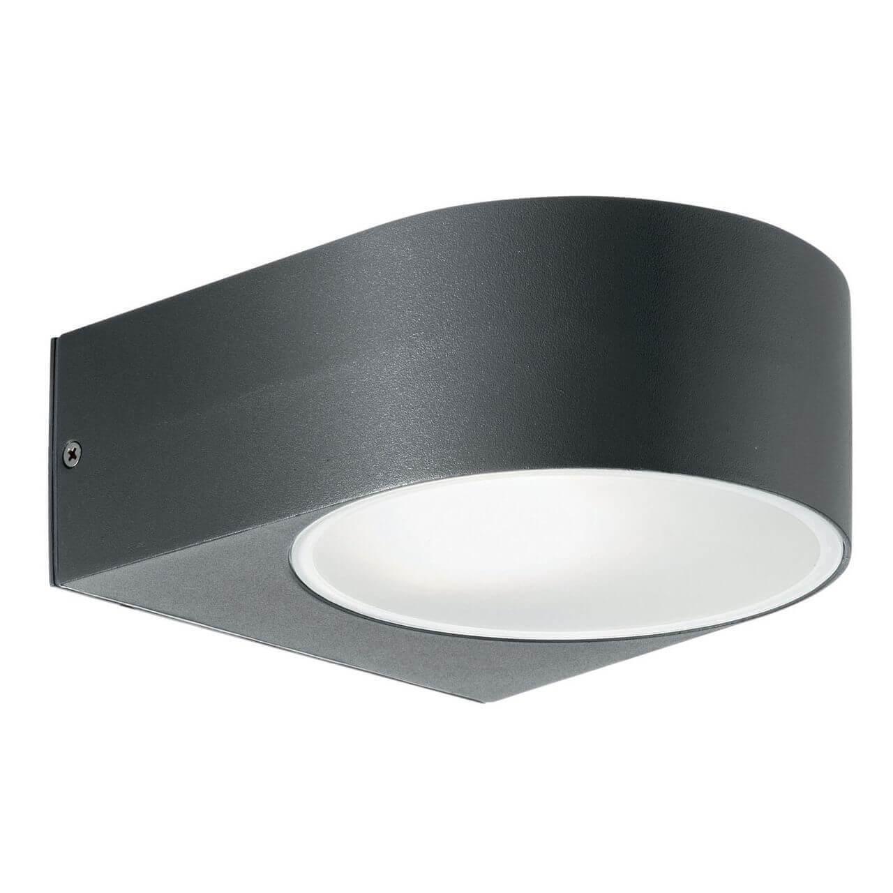 Уличное освещение Уличный настенный светильник Ideal Lux Iko AP1 Antracite 018515 серый стекло