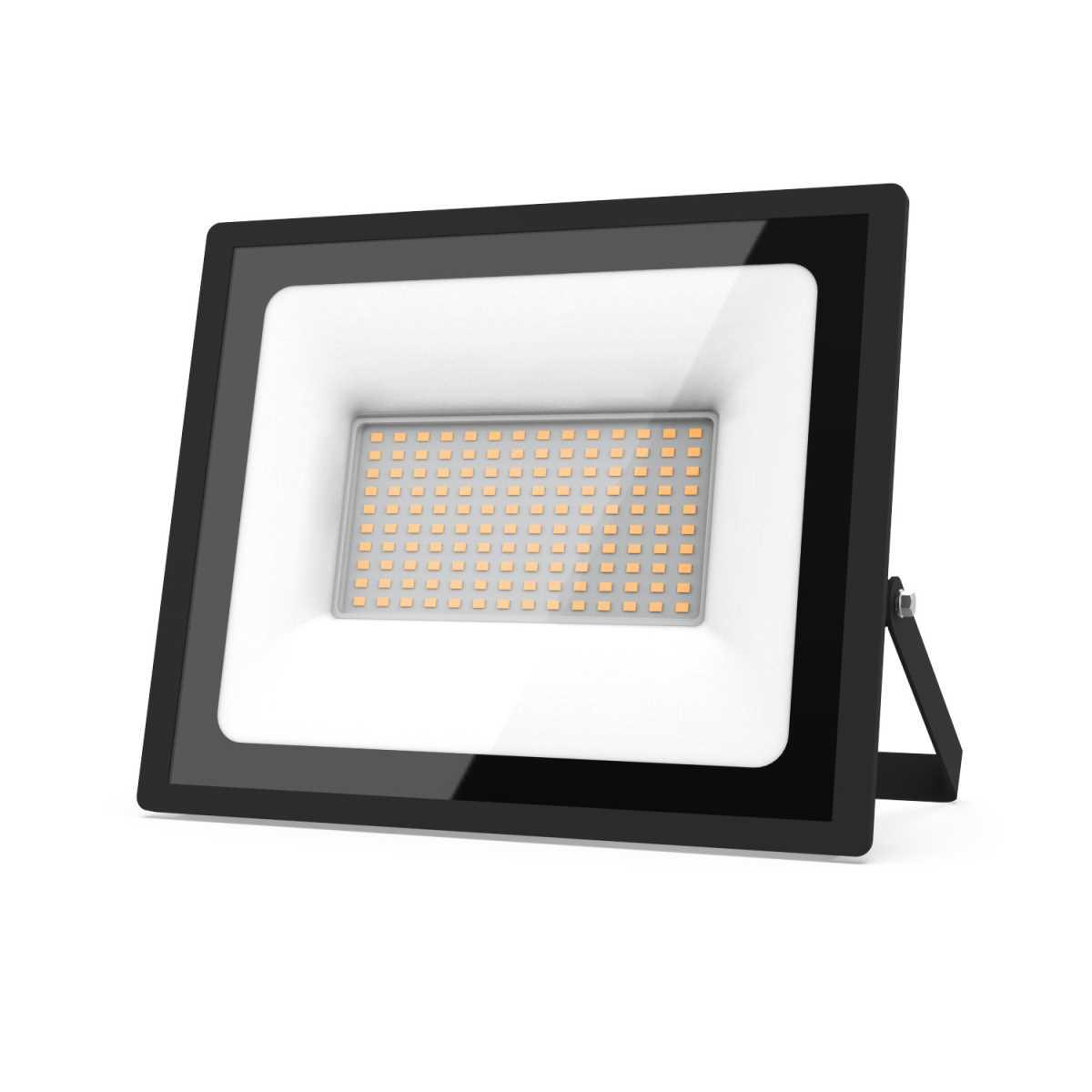 Уличное освещение Прожектор светодиодный Gauss Elementary 100W 3000К 613527100 черный стекло