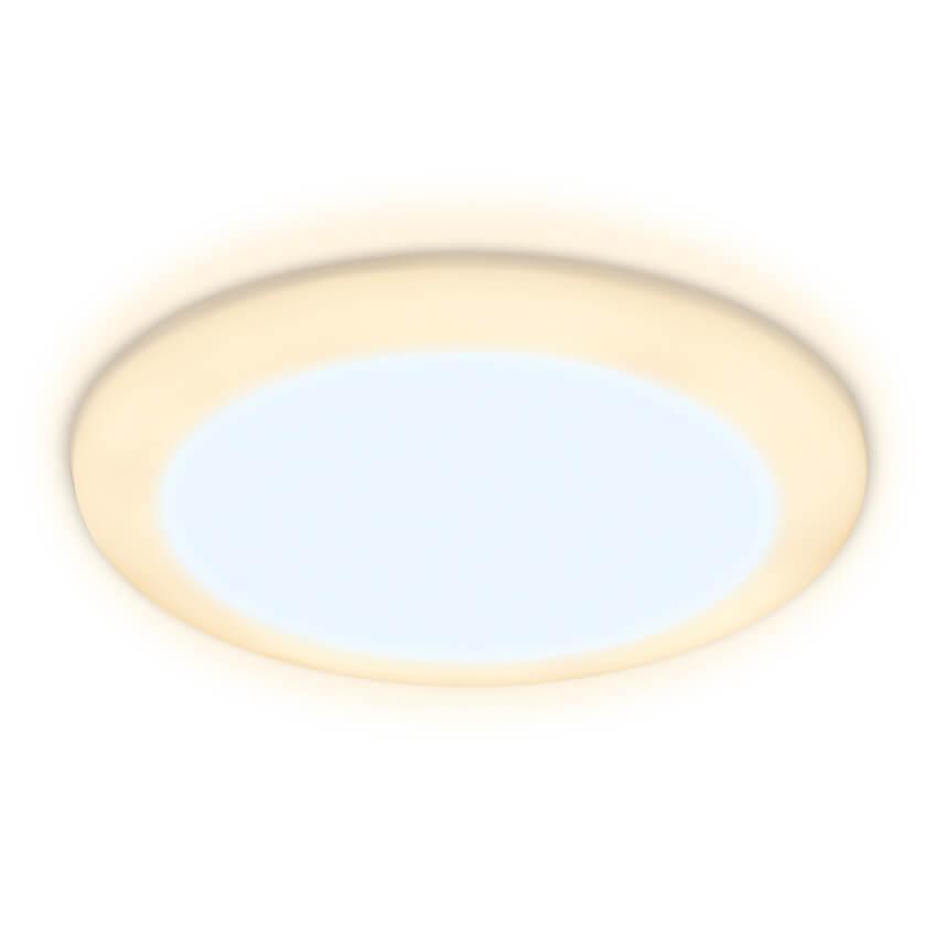 Офисное освещение Встраиваемый светодиодный светильник Ambrella light Led Downlight DCR305 белый пластик