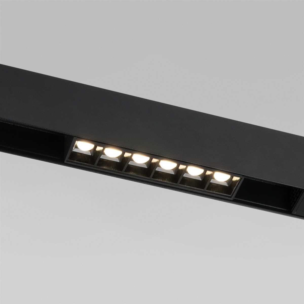 Трековые светильник Трековый светодиодный светильник Elektrostandard Slim Magnetic 85004 01 черный пластик