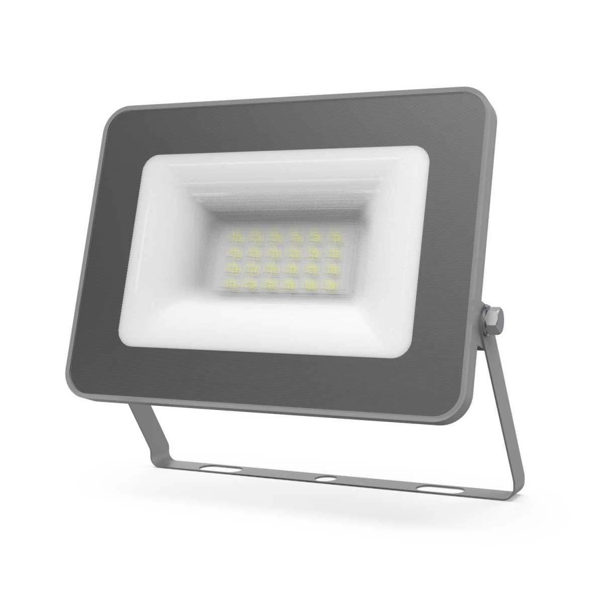 Уличное освещение Прожектор светодиодный Gauss Qplus 20W 6500К 690511320 серый стекло