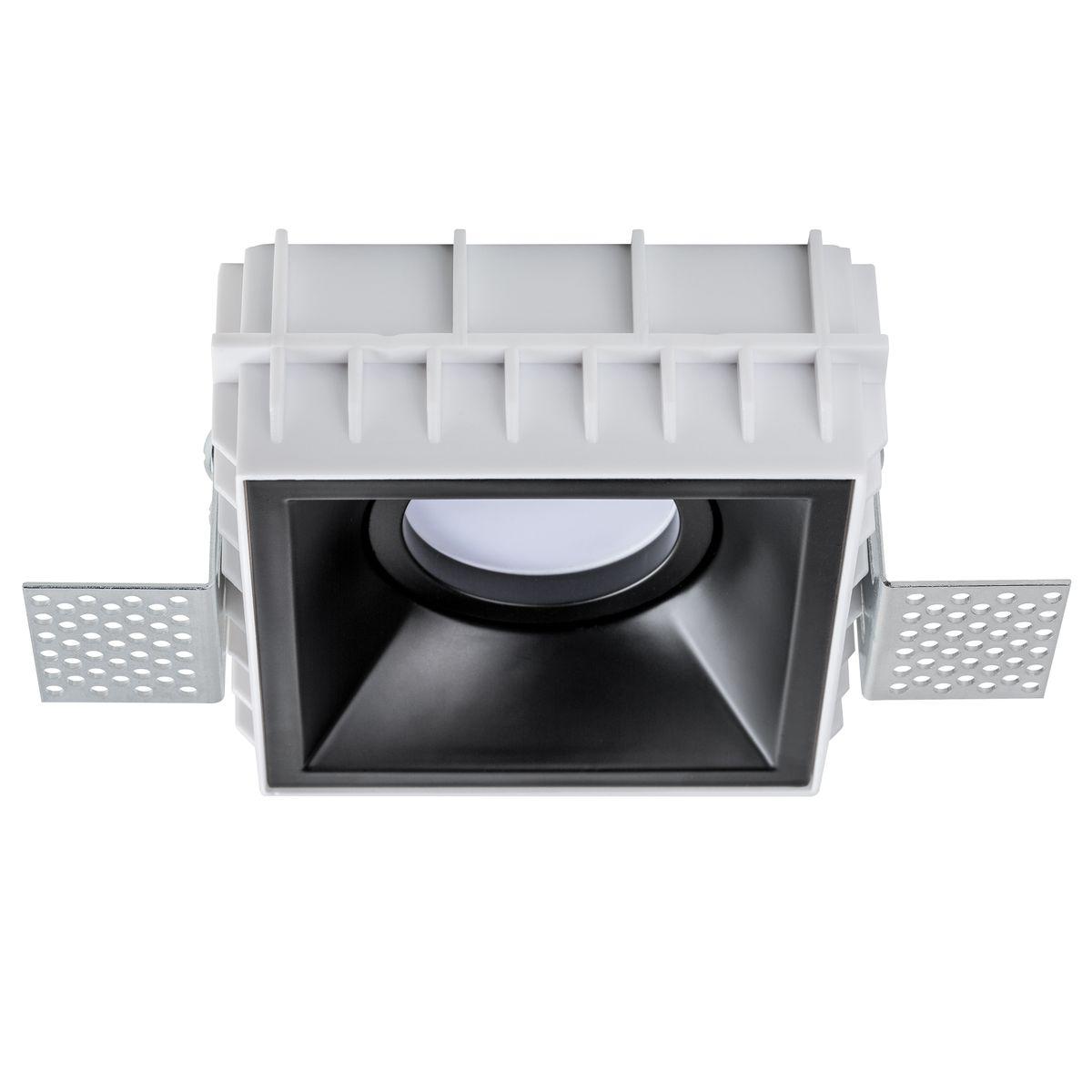 Светильник Комплект из светильника и рамки Lightstar Domino Quad (214510+214507) черный металл