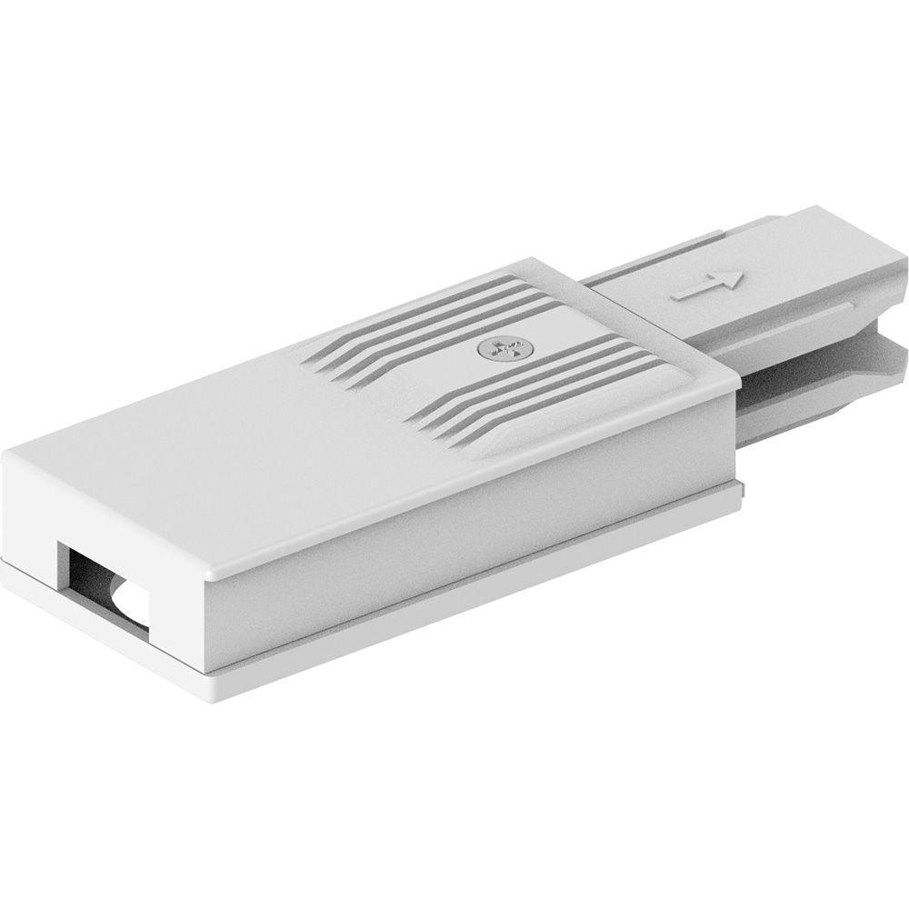Трековые систем Коннектор прямой для CAB1005 Feron LD1012 41985 белый пластик
