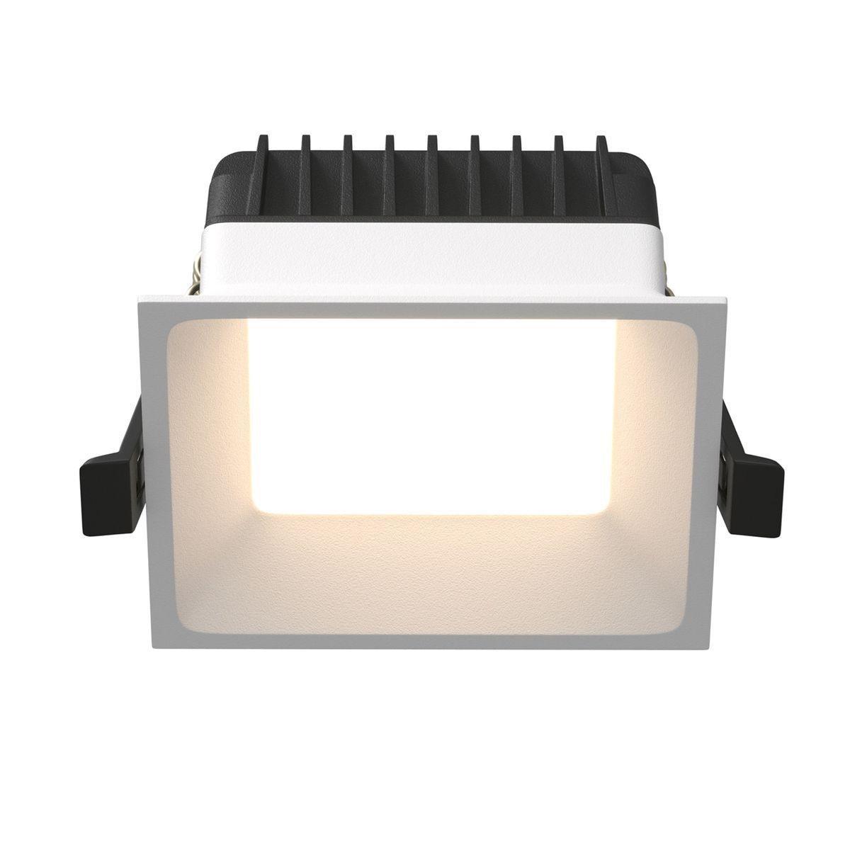 Офисное освещение Встраиваемый светодиодный светильник Maytoni Technical Okno DL056-8W3-4-6K-W белый металл