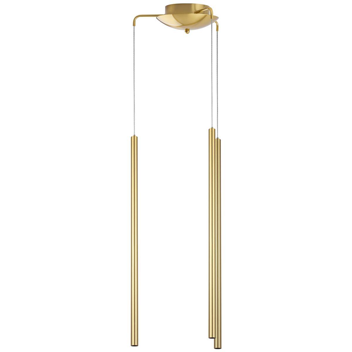 Светильник Комплект с подвесной люстрой Lightstar Tubo (574713+747343 (3шт) в стиле минимализм золото металл
