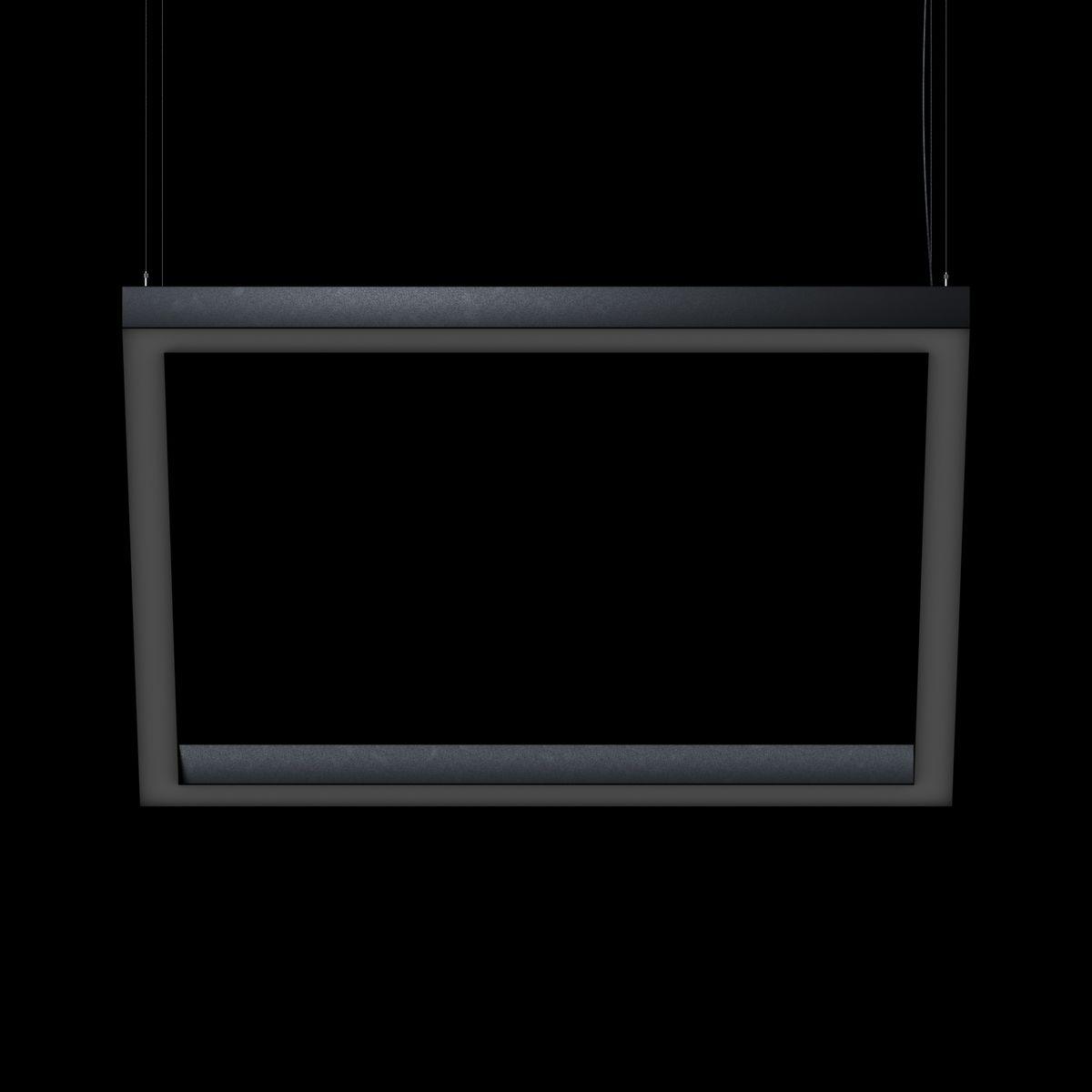 Подвесные светильник Светодиодный светильник Holding QUADRO 50x50 1000x1000mm, подвесной накладной белый металл