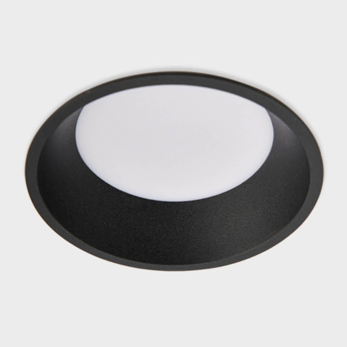 Офисное освещение Встраиваемый светодиодный светильник Italline IT06-6012 black 4000K черный пластик