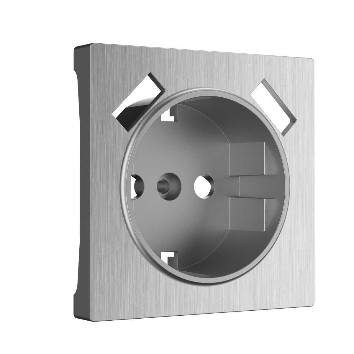 Электротовар Накладка для розетки USB Werkel серебряный рифленый W1179509 4690389159848 серебро пластик