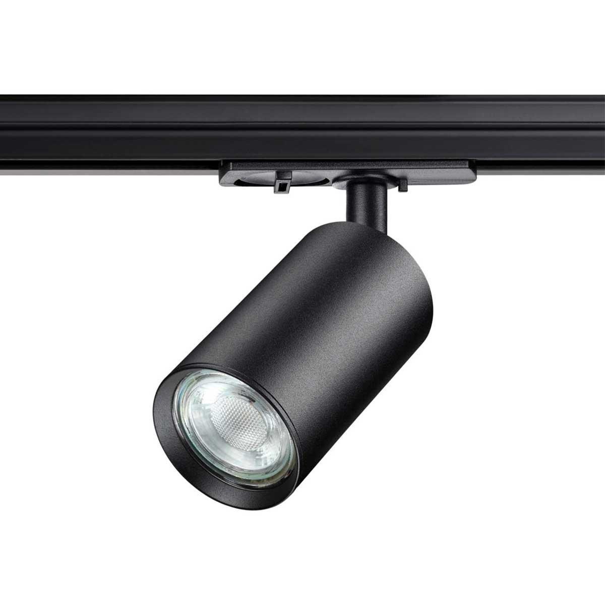 Трековые светильник Трековый однофазный двухжильный светильник Novotech PIPE черный