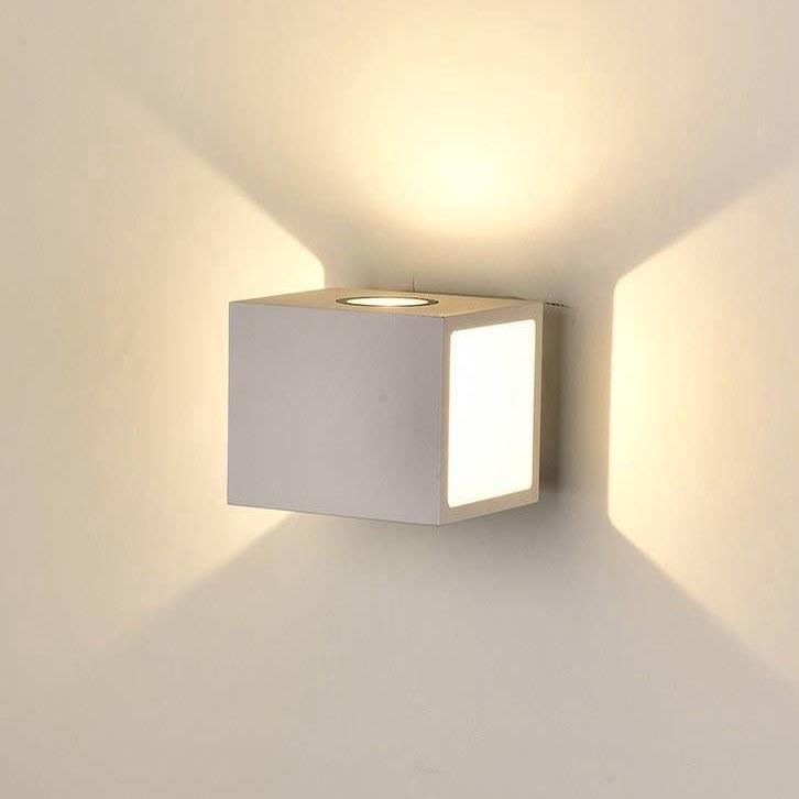 Уличное освещение Уличный настенный светодиодный светильник DesignLed JY Kub LWA0100A-WH-WW 002796 белый металл
