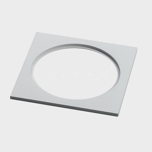Комплектующие для освещения Рамка декоративная Italline IT06-6016 white FR1 белый металл