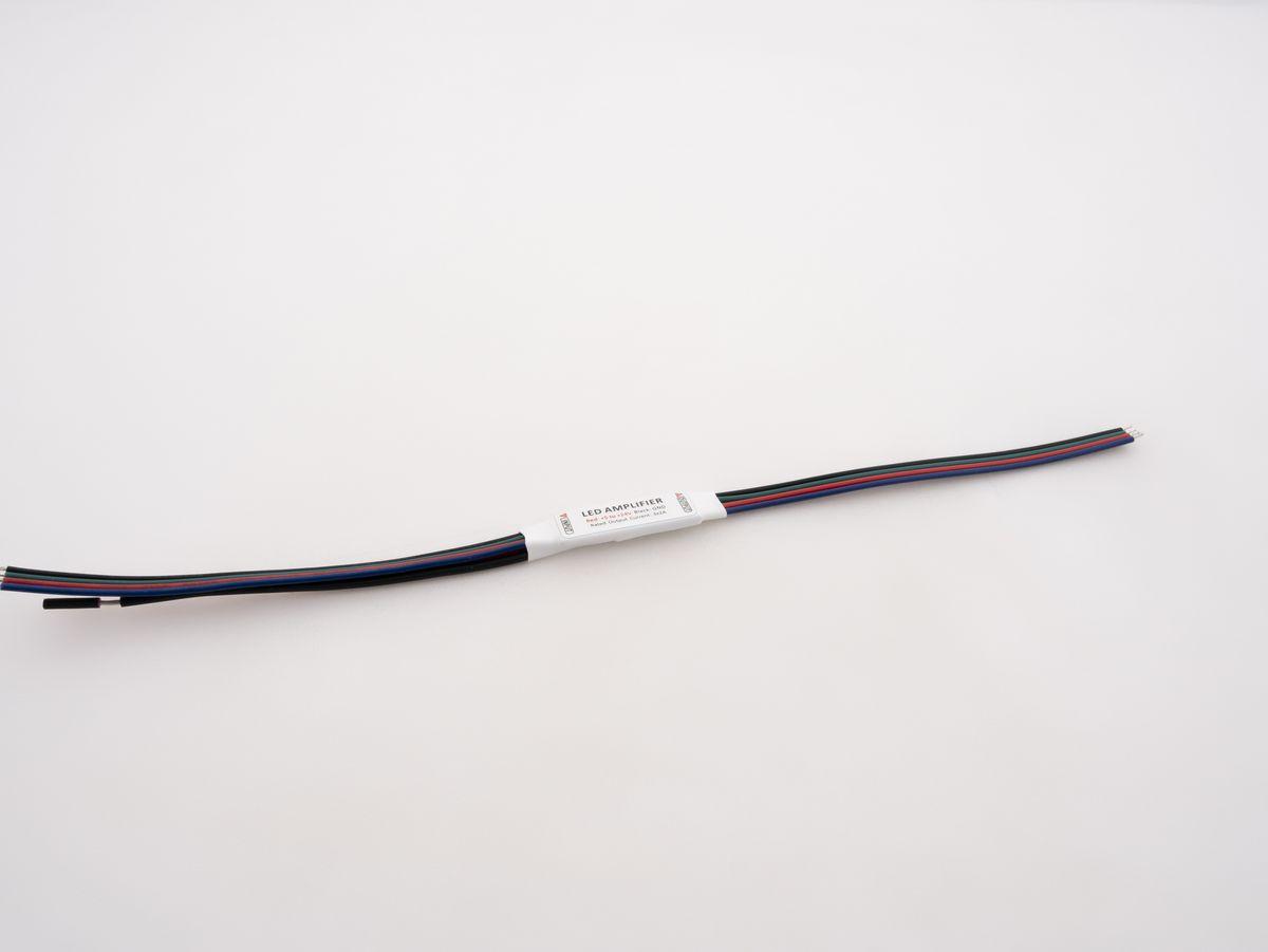 Светодиодные лент Усилитель LEDS POWER RGB белый пластик